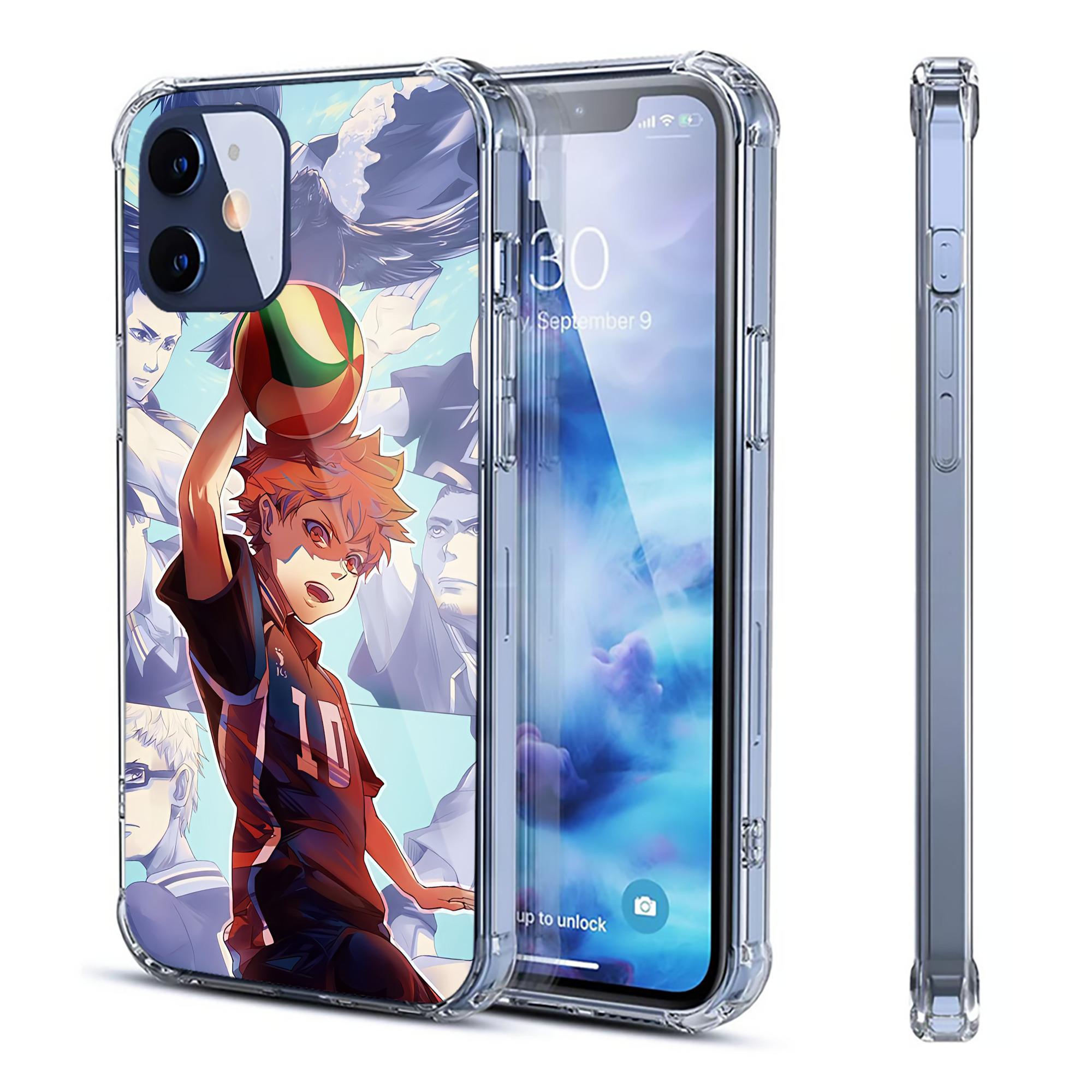 （画像用） ハイキュー!! Haikyu!! 【iPhone 12シリーズ対応】透明スマホケース（クリアソフトケース）